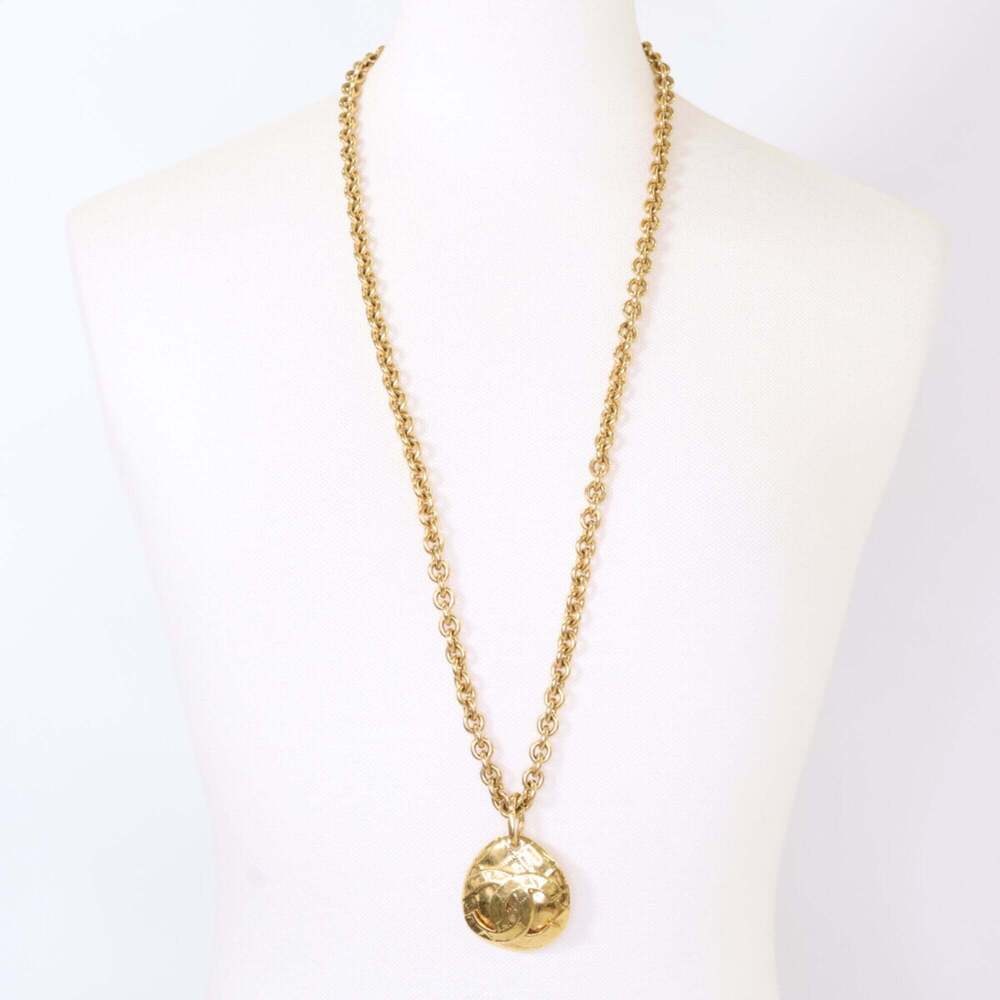 CHANEL Gold Logo Necklace - Picture 9 of 9